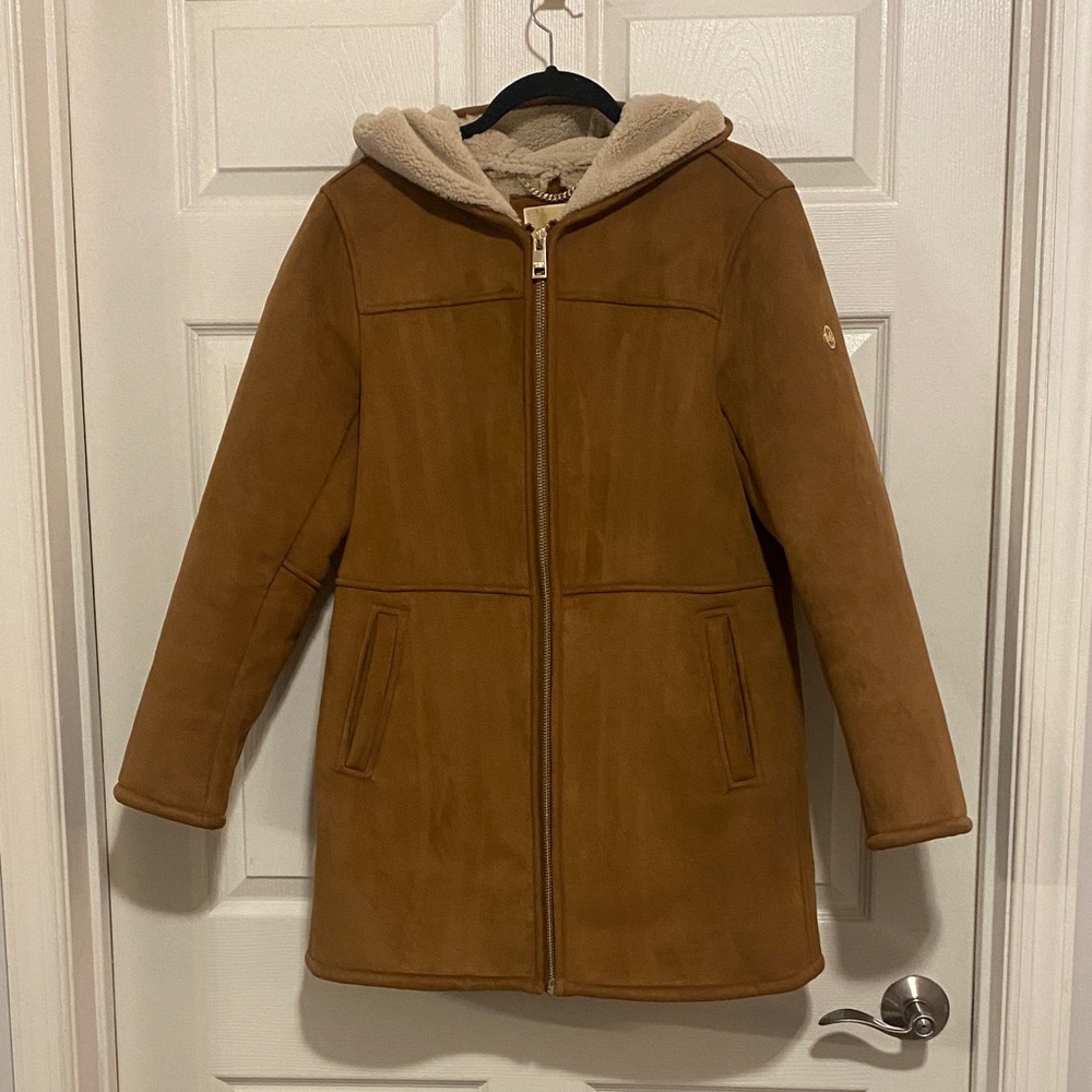 Michael Kors Shearling Suede Jacket
